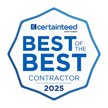 LocalRoofs awarded CertainTeed's Best of the Best Contractor Award for 2025