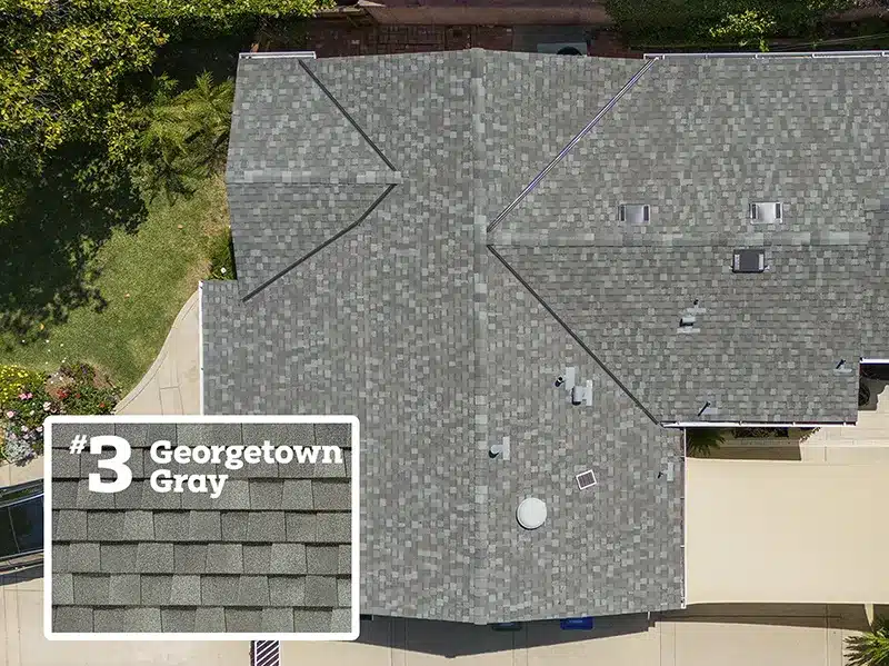 Georgetown Gray shingle roof installed by LocalRoofs