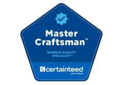 LocalRoofs is a CertainTeed certified Master Craftsman roofing contractor