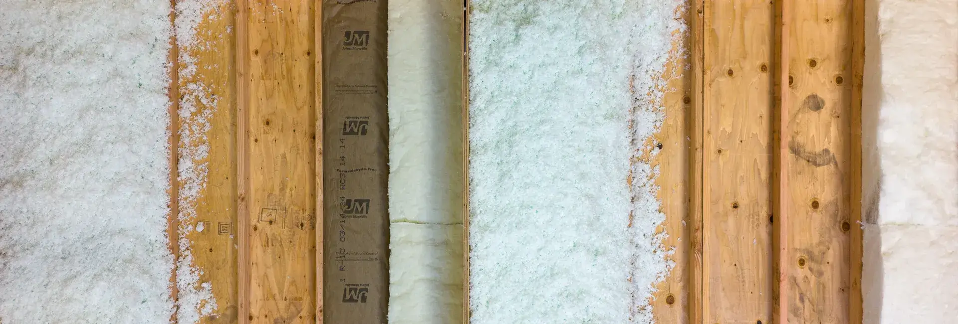 Various types of attic insulation, including fiberglass blow-in and fiberglass batt