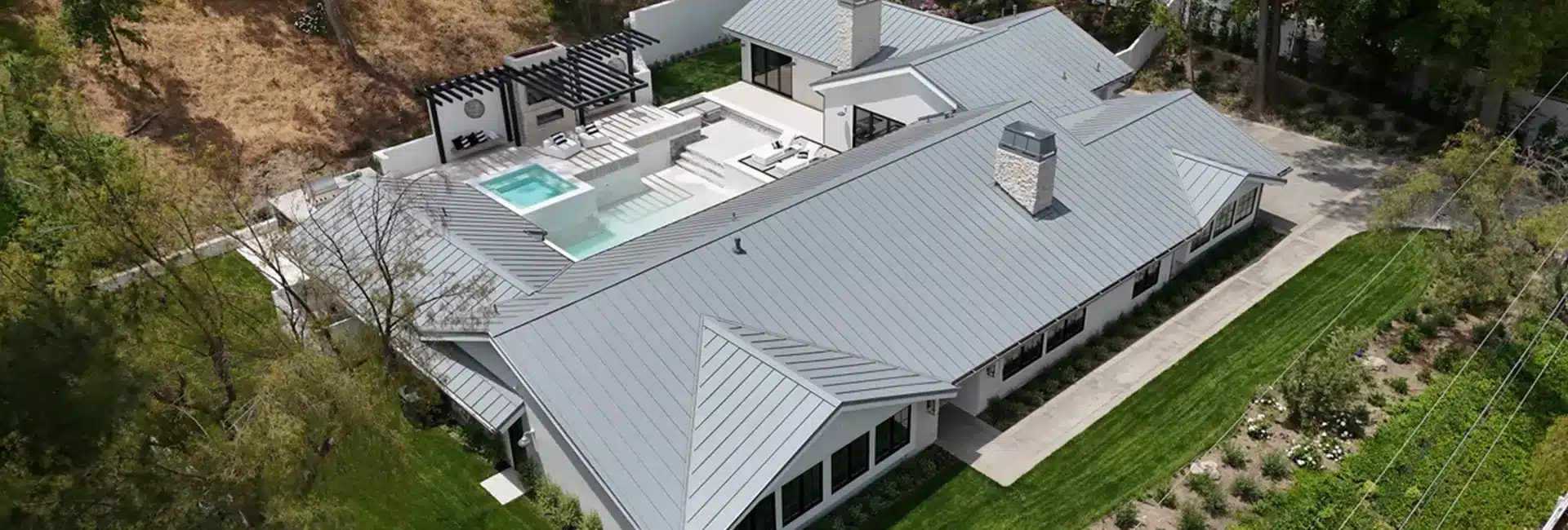 Metal roof installed by LocalRoofs on a California home