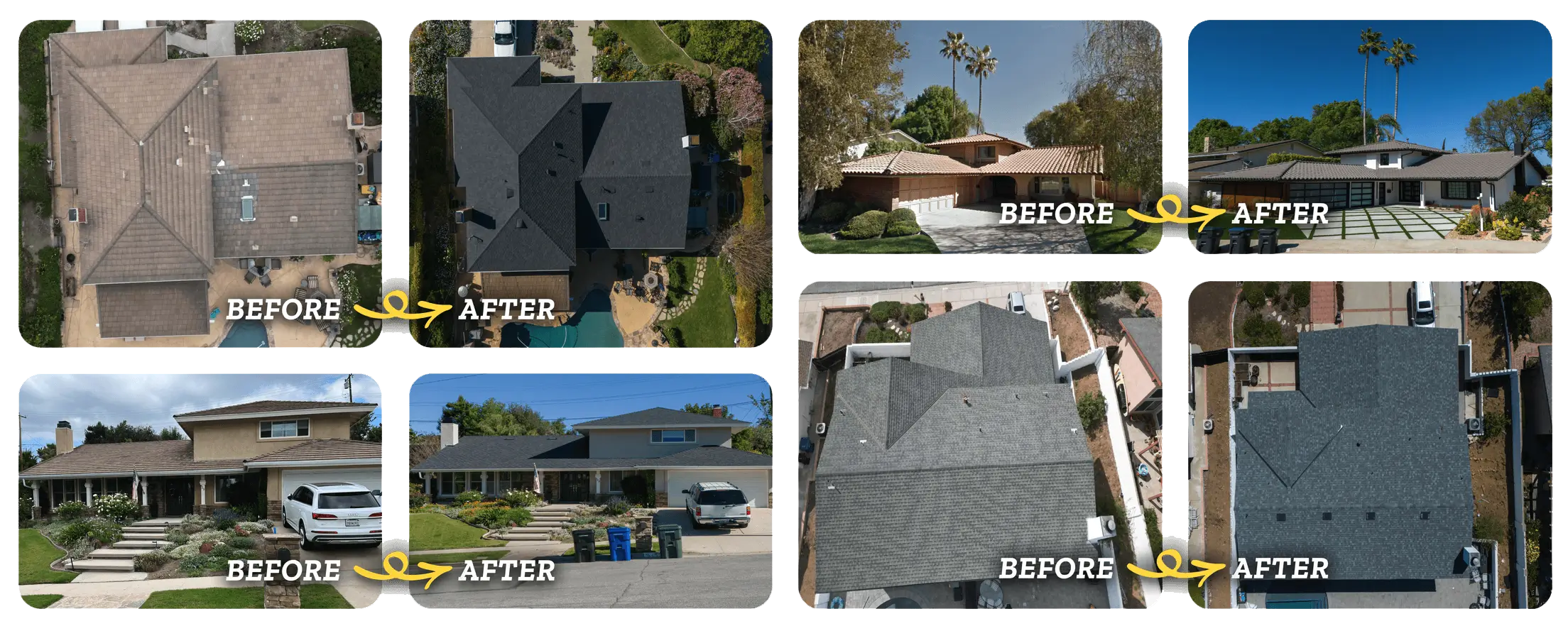 LocalRoofs before-and-after roof transformations
