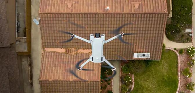 LocalRoofs drone assessment as part of your roof checkup and estimate