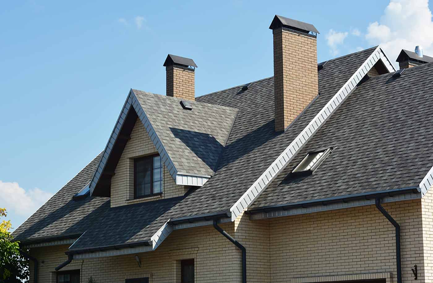 Vents on a shingle roof